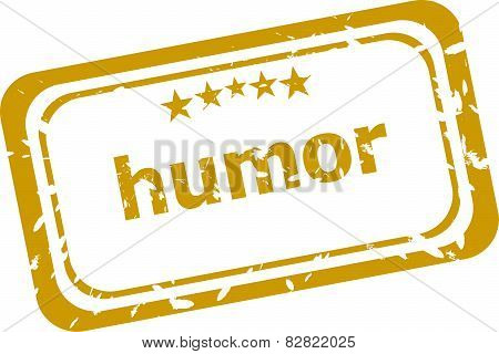 Humor Stamp Isolated On White Background