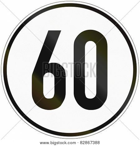 Speed Sign 60