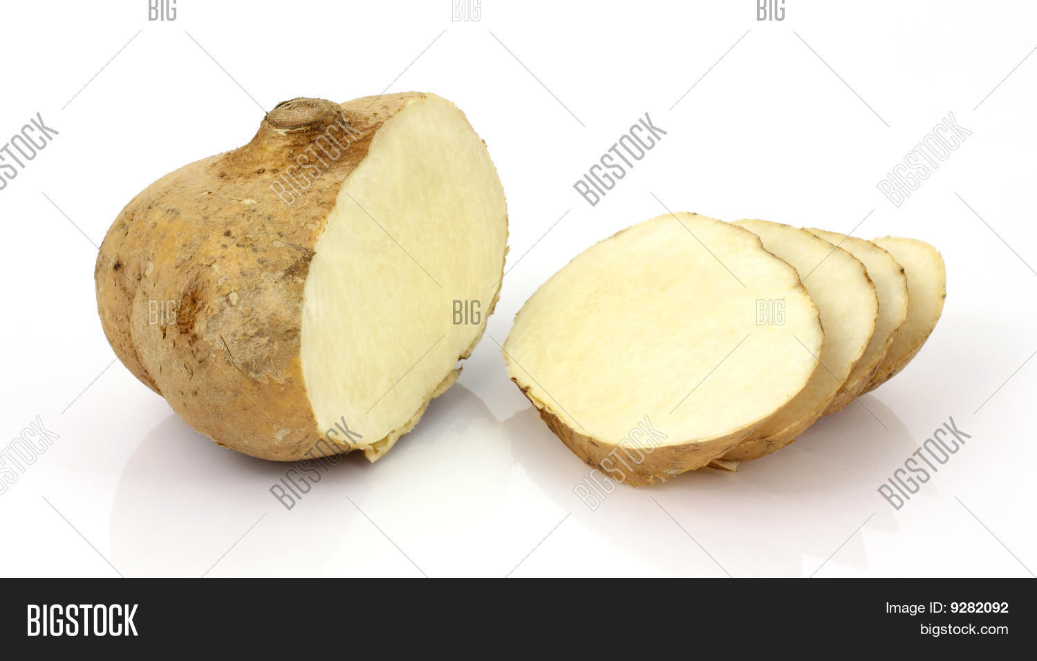 Jicama Root Cut Sliced Image & Photo (Free Trial) Bigstock