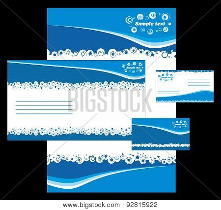 Stationery design set.