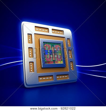 Computer Cpu (central Processor Unit) Chip