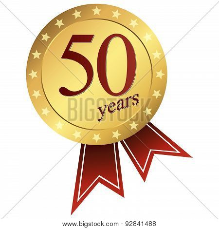 Gold Jubilee Button - 50 Years
