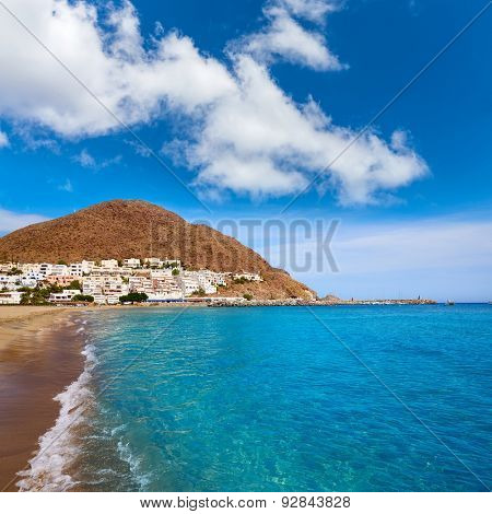 Almeria Cabo de Gata San Jose beach and village of Spain