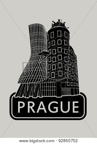 Prague Dancing House Icon
