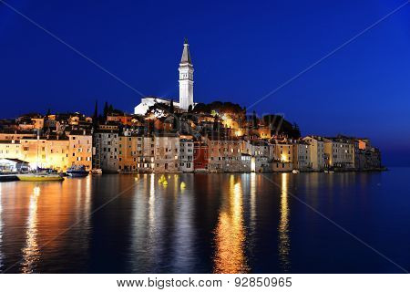 Old Town Of Rovinj On Istrian Peninsula, Croatia