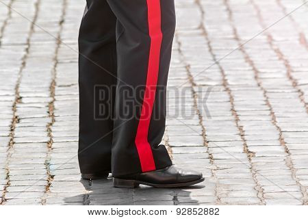 detail of policeman
