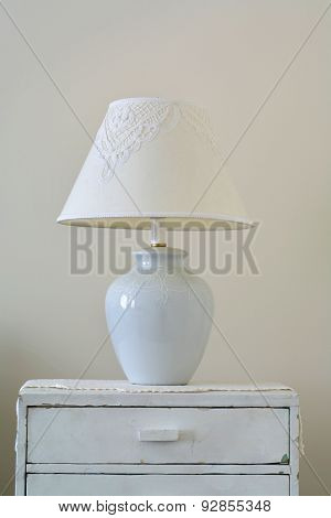 Classic lamp on dresser