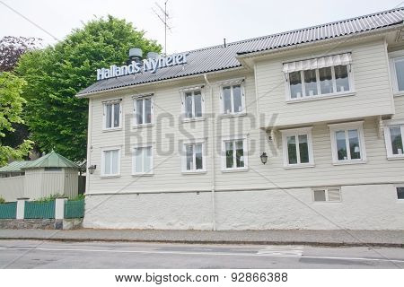 Local Hallandsposten newspaper office