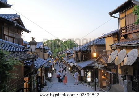Old street Higashiyama Kyoto Japan