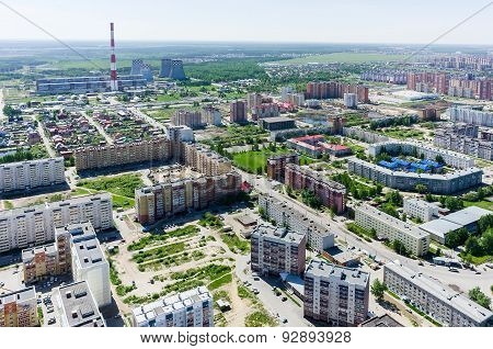 Voynovka residential area. Tyumen. Russia