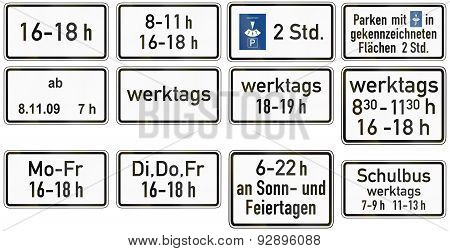 Supplemental Time Signs In Germany