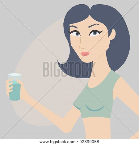 Woman with water