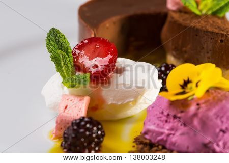 Ice Cream And Fruit Sherbet