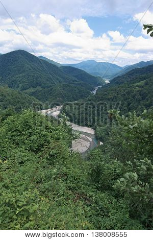 Shahe River Valley in the Krasnodar Territory