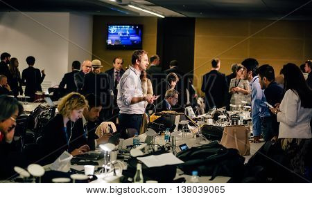 Press Center Of The Nato Summit In Warsaw