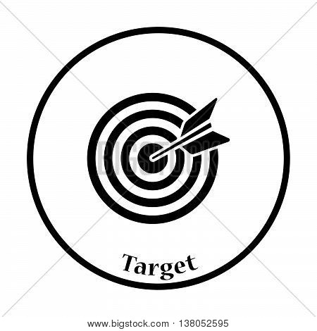 Icon Of Target With Dart
