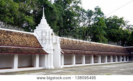 Corridor And Walkway With Layering Of Roof