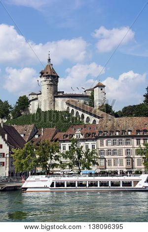 Beautiful View of Swiss Town Schaffhausen, Switzerland