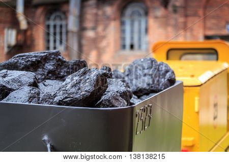 Mining Drive And Cart Full Of Coal