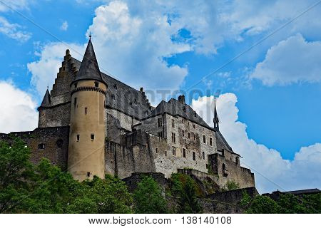 The Castle in the City of Vianden, Luxemburg