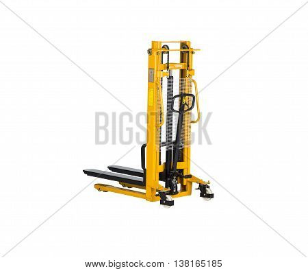 Pallet stacker isolated on a white background