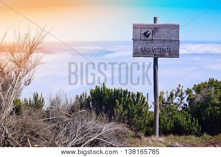 Lookout from Pico Ruivo do Paul Madeira Portugal