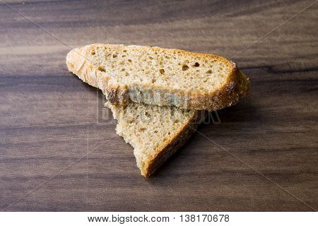 chyorsty bread on a wooden board, can be used for design