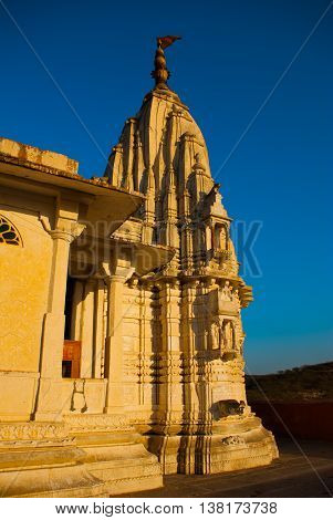 Monkey Temple. Detail Of The Temple.. Jaipur. India.