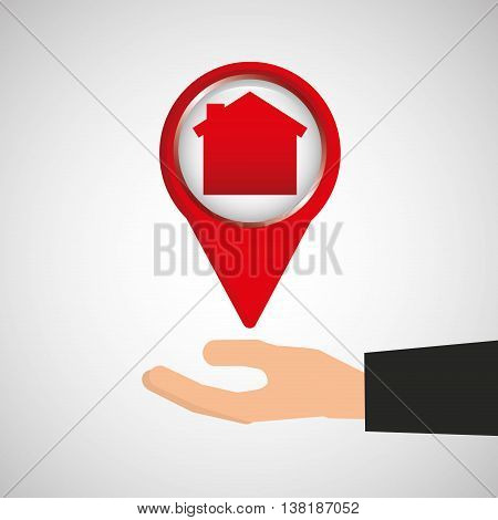 sale house home sold business isolated, vector illustration