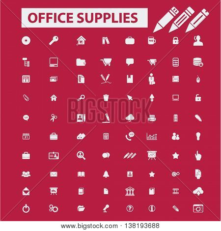 office supplies icons