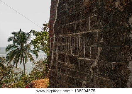 Fort Tiracol. Wall Of The Fortress. Goa. India