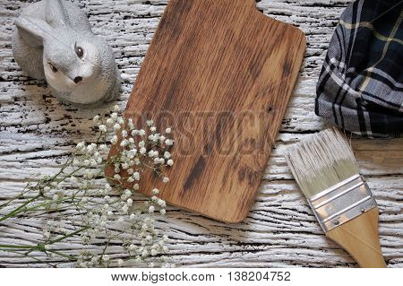 wooden blank space on wooden white background artists concept
