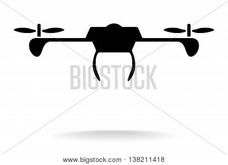 Drone Silhouette. Silhouette Vector & Photo | Bigstock
