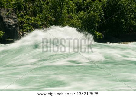 Niagara River At White Water Walk In Canada