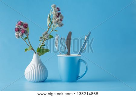 Burr Garbage Plant In Vase