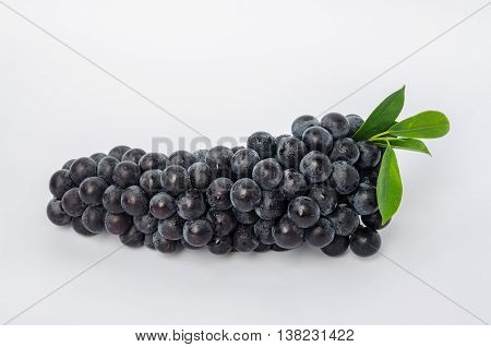 Grapes On White Background.