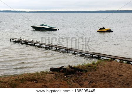 Summer at the lake Naroch, the largest lake in Belarus