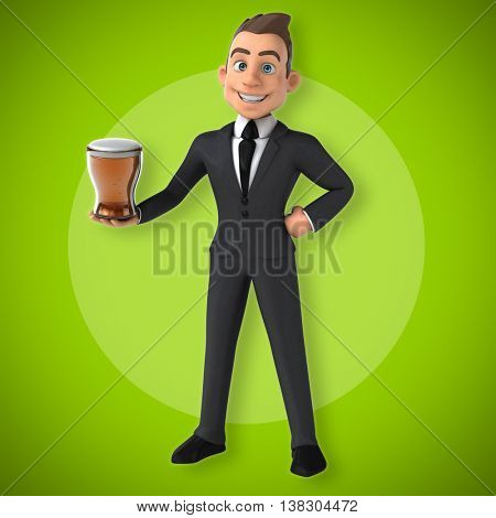 Fun businessman