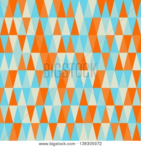 Seamless triangle pattern. Decorative geometric abstract texture. Vector background