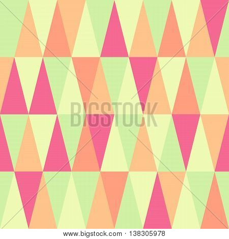 Seamless triangle pattern. Decorative geometric abstract texture. Vector background