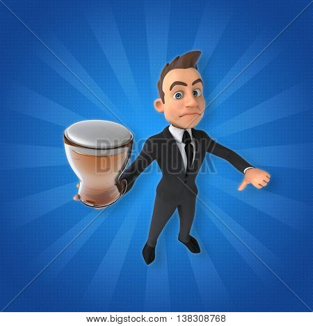 Fun businessman