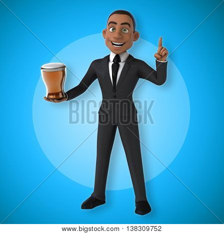 Fun businessman