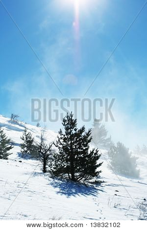 Snowcowered Berg