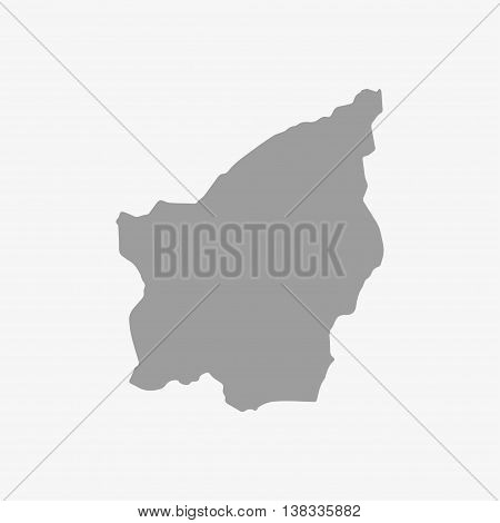 San Marino map in gray on a white background