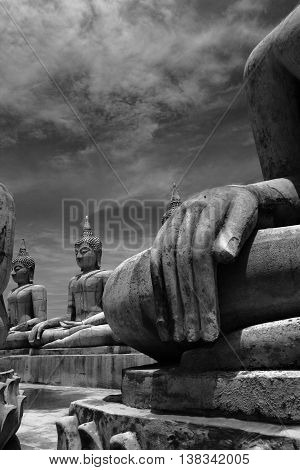 Buddha image in Nakhon Si Thammarat province of Thailand.