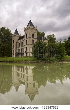 Castle Beverweerd along the Kromme Rijn river near the village Werkhoven in the Dutch province Utrecht