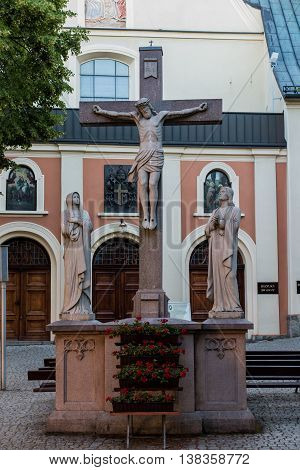 Mountain St. Anna Basilica Franciscan monastery and the International Shrine of St. Anna Poland