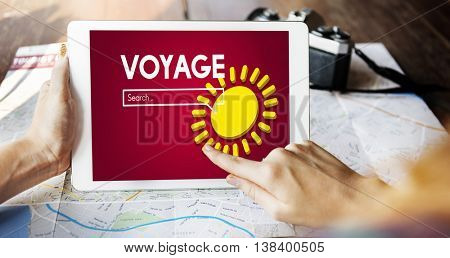 Playing Computer Voyage Adventure 
