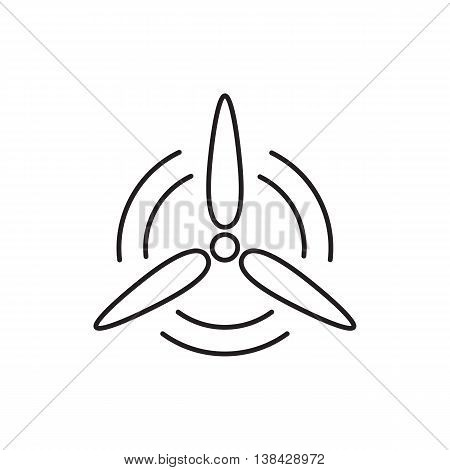 Renewable energy from wind turbines. Universal Renewable energy icon  to use in web and mobile UI, energy basic UI element.