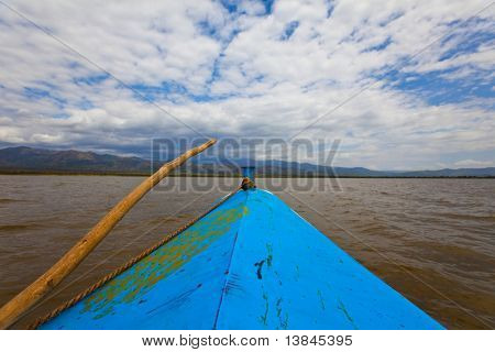 Boot auf Chamo-See
